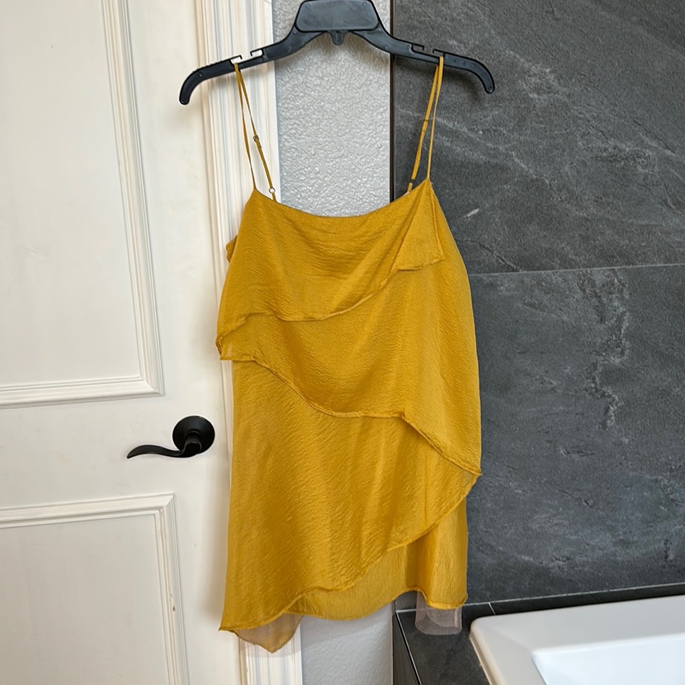 Gold shift dress